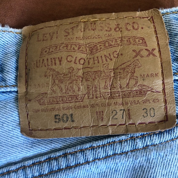Levi’s “Vintage” 501 Original Cutoff Denim Shorts - Picture 5 of 5